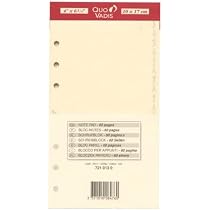 Recharge Fiches Notes Pour Timer 17 Quo Vadis - Papier Ivoire Clairefontaine - 64 Pages