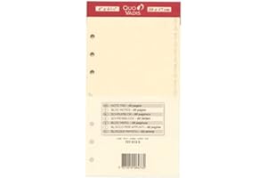 QUO VADIS Akcesoria do napełniania Organizer Blok Notatnik 17 Kość słoniowa 10 X 17 cm 721013Q Mini