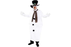 I LOVE FANCY DRESS LTD I LOVE FANCY DRESS Unisex Penguin Snowman Costume - Christmas Costume Adults Snowman Costume - Novelty Fat Suit Costume (One Size)