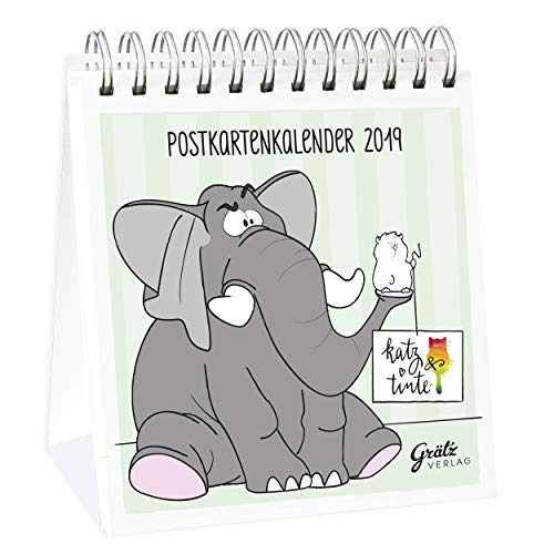 Preisvergleich Produktbild Katz & Tinte Postkartenkalender 2019