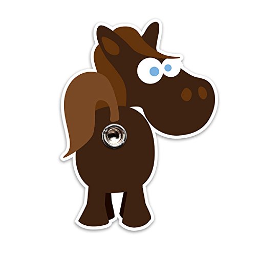 Preisvergleich Produktbild Türspion Sticker Pony