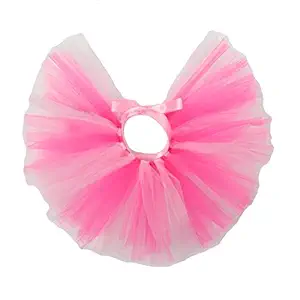 Handcrafted Hot Pink/Light Pink Mesh Tutu for Dogs