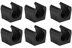 Keenso 6 pièces Pince de localisation de Queue de Billard, Billard en Plastique Piscine Support Unique Mini Tige Organisateur Support Accessoire