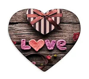 DreamVio Love Heart Shaped Velvet Cushion/Pillow/Plush for Gifting on Birthdays,Anniversaries, Valentine Day Color - Multi (Size- 15x17 inch) Shape 6