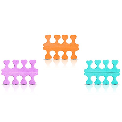Donegal - Soft Foam Nail Art Toe Separators For Pedicure Manicure Nail Care Tools