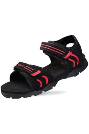 sparx sandals red black