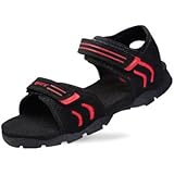 sparx black sandals price