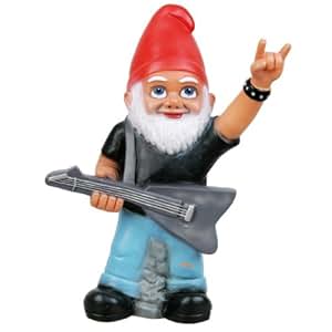 Garden Gnome Rocker Guitar Soft PVC Plastic 36 cm: Amazon.co.uk: Garden