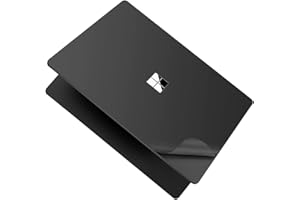 DolDer Microsoft Surface Laptop 5/4/3 15 pollici Skin Sticker Pellicola di design compatibile con Microsoft Surface Laptop 5/4/3 15 pollici (nero)