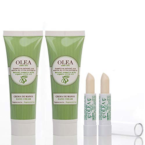 García de la Cruz - Set di 2 creme mani anti-età e 2 rossetti, acido oleico