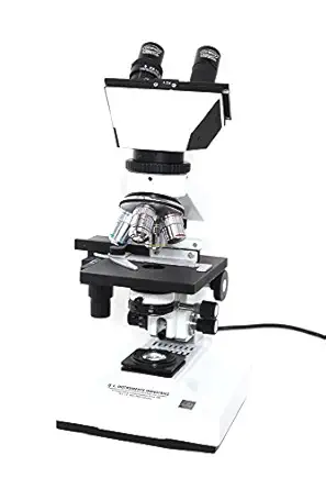 Gemkolabwell Metal White & Black Magnification Binocular Microscope, 100V to 220 Volts