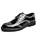 Produktbild Tufanyu Herren Business Oxford Casual New Light Lackleder Anti-Rutsch-Breathable Brogue Schuhe gemütlich (Color : Silver, Größe : 39 EU)