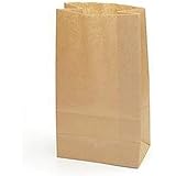 YEAROL, K02 - 50 Sacchetti in carta Kraft, colore: marrone 28 x 18 x 11 cm 70 g/m2 Ideali per un regalo, per portare alimenti
