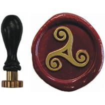 Wachssiegel-Stempel Odins Horn - 30mm Vintage Stempel Mit Holzgriff