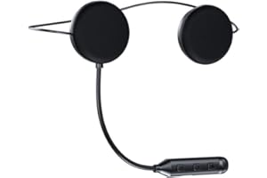 OBEST Moto Auricolare Bluetooth BT5.3, Caschi Kit Vivavoce, Altoparlante Musica, Microfono di Controllo Chiamata, Funzione di Riduzione del Rumore per Cuffie, Clip di Montag