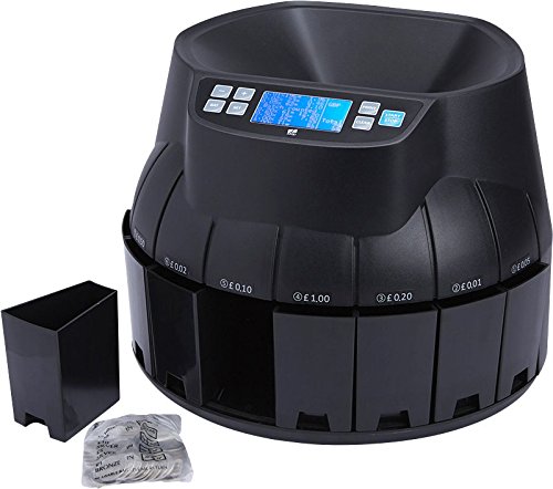 The ZZap CS40 - Automatic UK Coin Counter & Sorter - 336 coins/minute counting speed, batch counting, printer compatible and more!