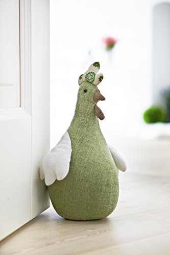 Heitmann Deco 62898 Tuerstopper Huhn,, Stoff, gruen, 16 x 18 x 30 cm - 2