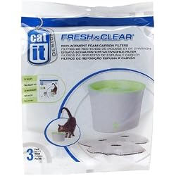 Cat it Recharges Charbon Fontaine Chat 3 Pièces pour Chats