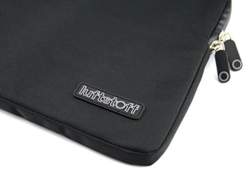 luftstoff® PHANTOM, Macbook 12 Hülle ★ schwarz aus original AIRBAG-Material, extrem reiss- und scheuerfestes Sleeve ★ absolut passgenaue Tasche, neues Retina-Zubehör – 2016 Amazon Promotion - 2