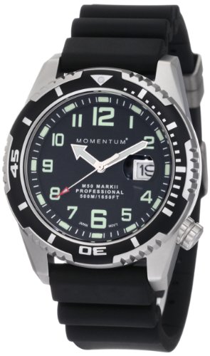 Momentum Herren-Armbanduhr XL M50 MARK II Analog Quarz Kautschuk 1M-DV52B1B Momentum Herren-Armbanduhr XL M50 MARK II Analog Quarz Kautschuk 1M-DV52B1B