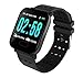 Price comparison product image Fitness Tracker Smartwatch RONEBERG, Blood Pressure,Heart Rate, Pulsometer,Sleep Monitor, Pedometer, Smart Wrist Band Call and Message Vibration, Android, iOS, for Women, Men, Kids, RA6 (Black/Black)