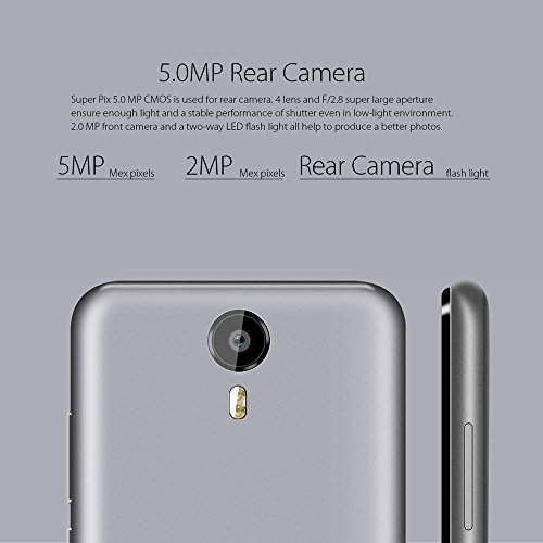 Blackview Smartphone BV20004G Smartphone, BV2000 Android 5,1 Handy Smartphone - 5.0 Zoll HD 1280*720 Display Cheap Phones mit 8MP Kamera-MTK6735 Quad-Core-8GB Rom-2400mAh Batterie Handys entsperrt