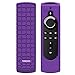 Produktbild TiMOVO Remote Case for Fire TV Stick 4K - Honey Comb Series [Anti Slip] Shockproof Lightweight Silicone Cover Compatible with All-New 2nd Gen Alexa Voice Remote Control - Purple