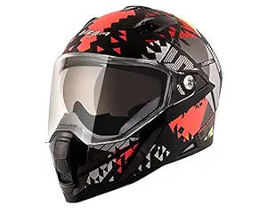 Vega Storm Atomic Dull Black Red Helmet-L