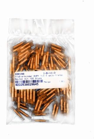 Vs Electronic 320199 Butt Connector Ehpy – Bag 0.5, 1, Yellow/Clear (Pack of 100)