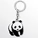 PRIMI niedliche Chinesische Panda Metall Key Holder Ring Schlüsselanhänger