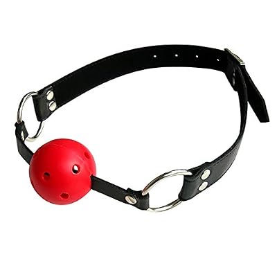 Culater® Esclave harnais Silicone Ball Gag BDSM Bondage Fetish bouche Restraints SM Sex Toy Rouge