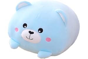 LICHENGTAI Oreiller en Peluche, 20cm Jouet en Peluche Mignon Ours Oreiller de Corps Animal en Peluche Jouet Étreignant de Dessin Animé Doux, Cadeau pour Enfants Bébé Filles Garçons Anniversaire Noël