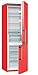 Produktbild Gorenje RK 6192 ERD Kühl-Gefrier-Kombination/A++/Höhe 185 cm/Kühlen: 229 L/Gefrieren: 95 L/Rot/FrostLess/CrispZone/Colour Edition