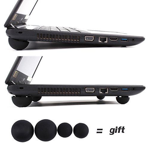 Simtyso ShockProof Neoprene Laptop Sleeve Hülle11.6 13.3 15.4Zoll Laptop Tasche Schultertaschen Schutzhülle Ultrabook Tasche für Apple MacBook Pro Retina 15 Dell XPS 15 Acer Chromebook 15 Asus ZenBook Pro Acer Aspire V15 (15.4zoll,blau+ball) - 6