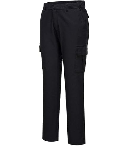 Portwest Herren Arbeitshose Bizweld™ – Flammhemmend (EN ISO 11612), UV-Schutz 50+, Halbelastischer Bund