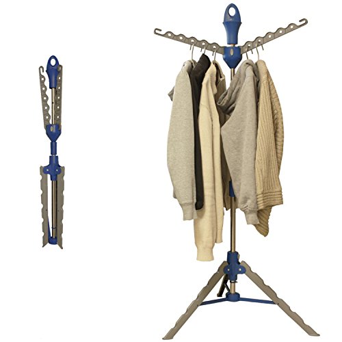 Preisvergleich Produktbild Wäscheständer mit einklappbaren Standfüßen platzsparend