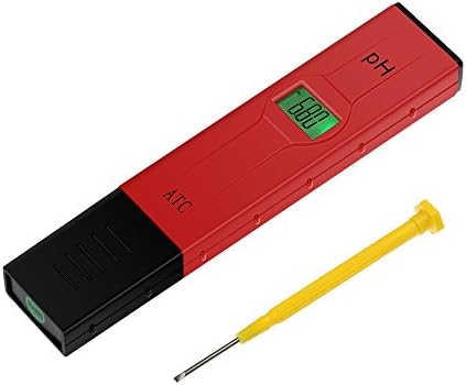 Digital PH Meter Tester Pen Water Quality Tester with ATC for Drinking Water, Hydroponics, Aquariums, Swimming Pools, 0.00-14.00 Measurement Range, 0.01 Resolution, ±0.01High Accuracy
