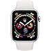 Produktbild Apple Watch Series 4 Sport 40mm (GPS Plus LTE) Aluminium Silver Sport Band Weiß SIM Free