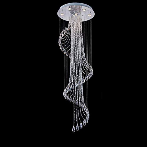 Preisvergleich Produktbild AOLI Moderne, einfache Kristallpendelleuchten Das Schießen ist naheliegend, Duplex-Villa-Treppenhaus-Lobby