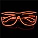 Produktbild BADASS SHARKS 3 Paar EL Wire LED Party Brille Sonnenbrille Leuchtbrille Festival Leuchten Rote
