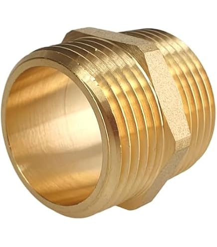 MegaHaustechnik Doppelnippel 1 1/4 Zoll Aus V4A Edelstahl – AG X AG Außengewinde, Ø42 Mm, Für Trinkwasser, Rostfrei