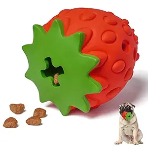 Mewajump Dog Puzzle Toys, Rubber Dog Chew Toys,Treat Food Dispensing Dog Toys for Teeth Cleaning, IQ Treat Ball Toy, Interactive Dog Enrichment Toys for Puppy, Small, Medium, Large Dogs
