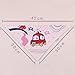 Funny Babies and Toddlers Bibs Fashion Scarf Set of 3,Pink Lovely Monkey