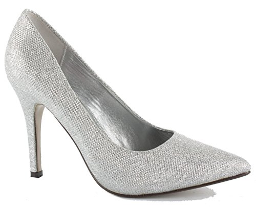 silver pumps size 5