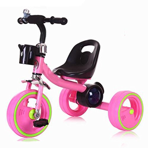 Preisvergleich Produktbild Baby Kinder Leuchten Gürtel Musik Fahrrad Pedal Dreirad