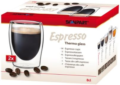 Scan Part Double Walled Thermo Glasses Set of 2 Espresso