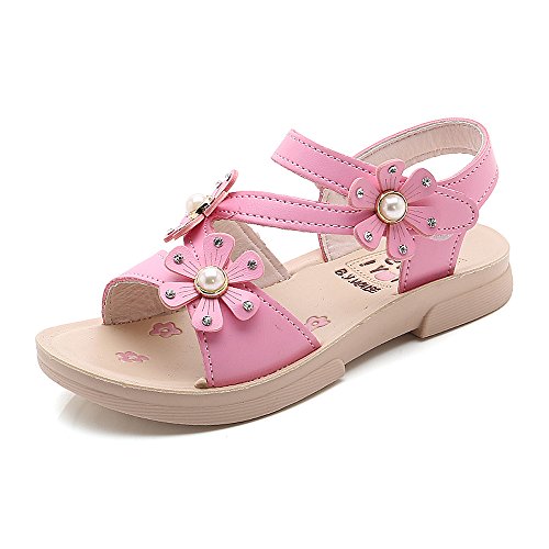Pequeño Chicas Sandalias Verano Zapatos para Niña Tamaño de Etiqueta 21 = 21 EU 1-Rosa Oscuro
