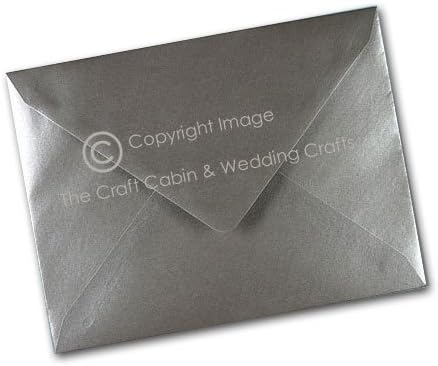 x100 C5/A5 Silver Metalic Pearl Quality Envelopes