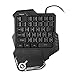 Price comparison product image Moligh doll G30 1.6m Wired Gaming Keypad with LED Backlight 35 Keys One-handed Membrane Keyboard for LOL/PUBG/CF