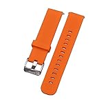 AUTULET Herren Kautschuk Armband Orange 22mm